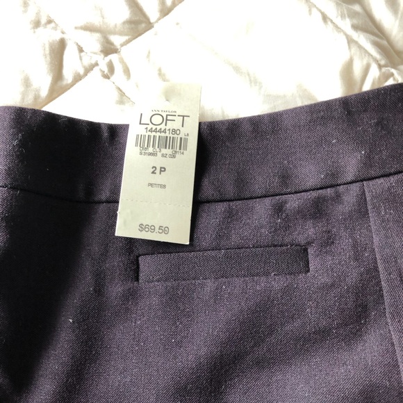 NWT LOFT dark purple pencil skirt size 2P - Picture 6 of 7